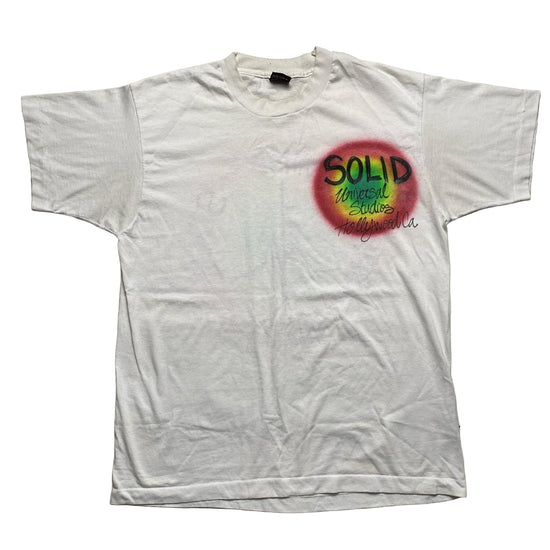 Solid Universal Studios Hollywood Spirit Mind Soul Body Vintage 90’s Single Stitch T Shirt (XL)
