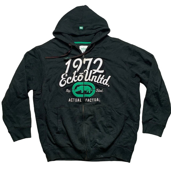 Ecko Unlimited Dark Green Vintage Hoodie (L)