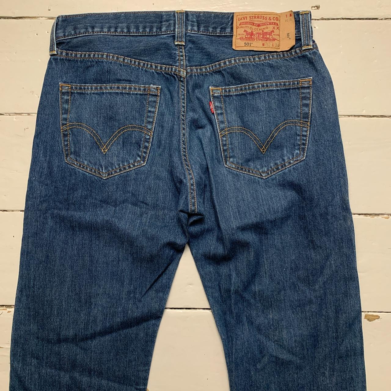 Levis 501 Vintage Navy Jeans