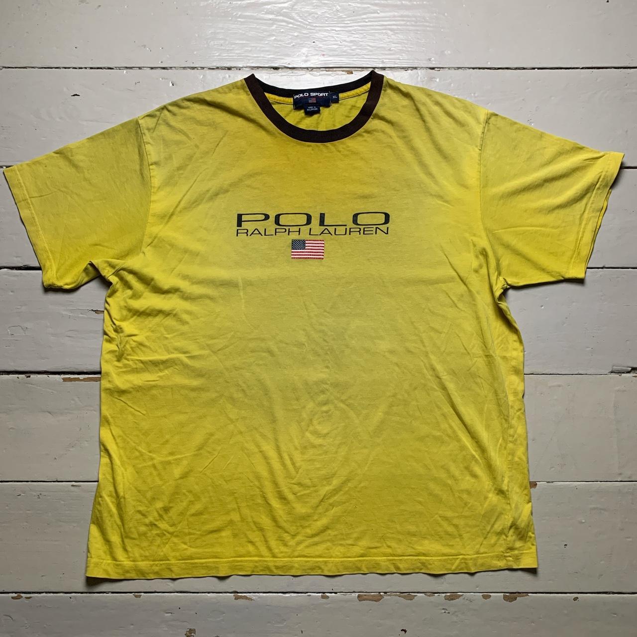 Polo Ralph Lauren Vintage Yellow and Brown T Shirt