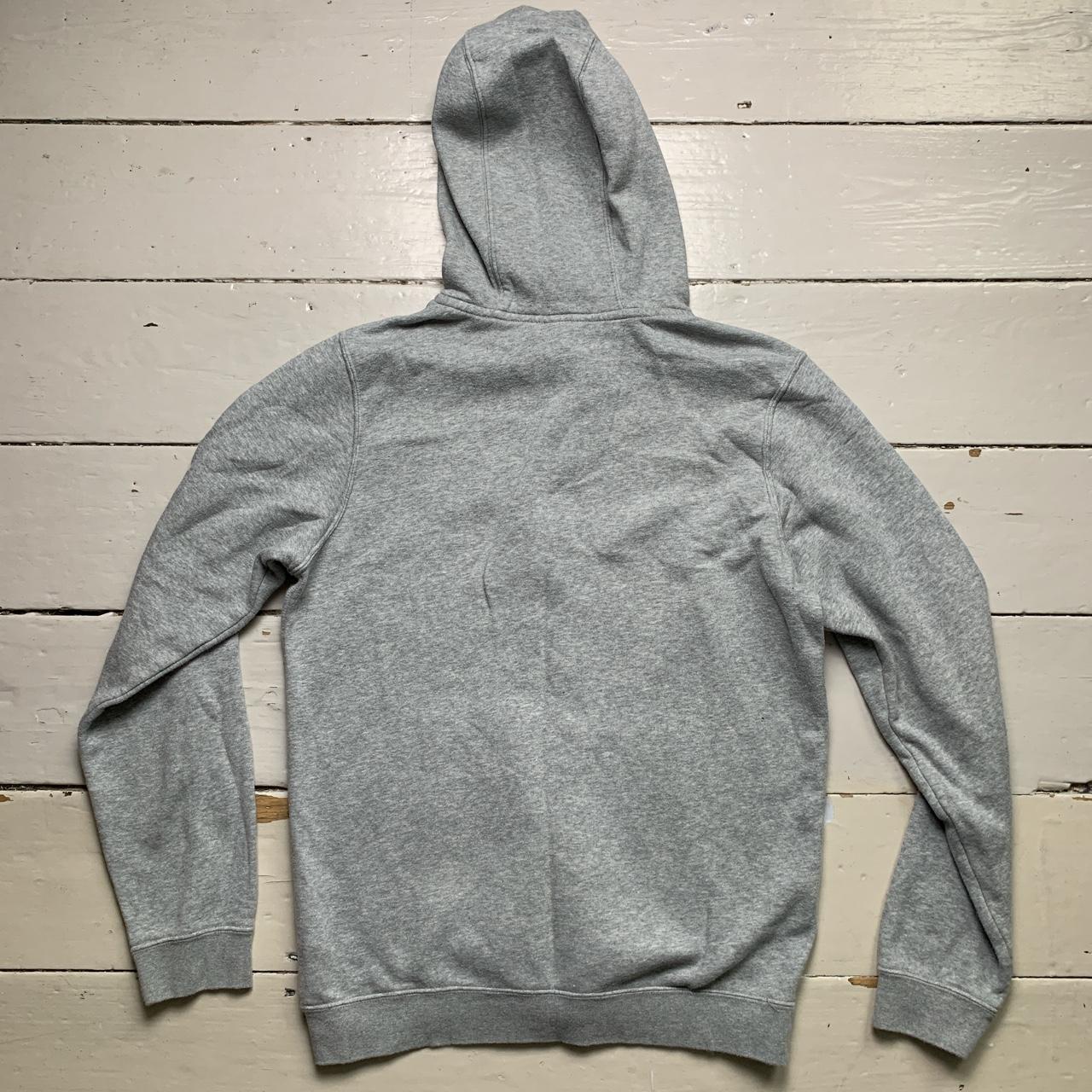 Nike Swoosh Grey Black and White Hoodie