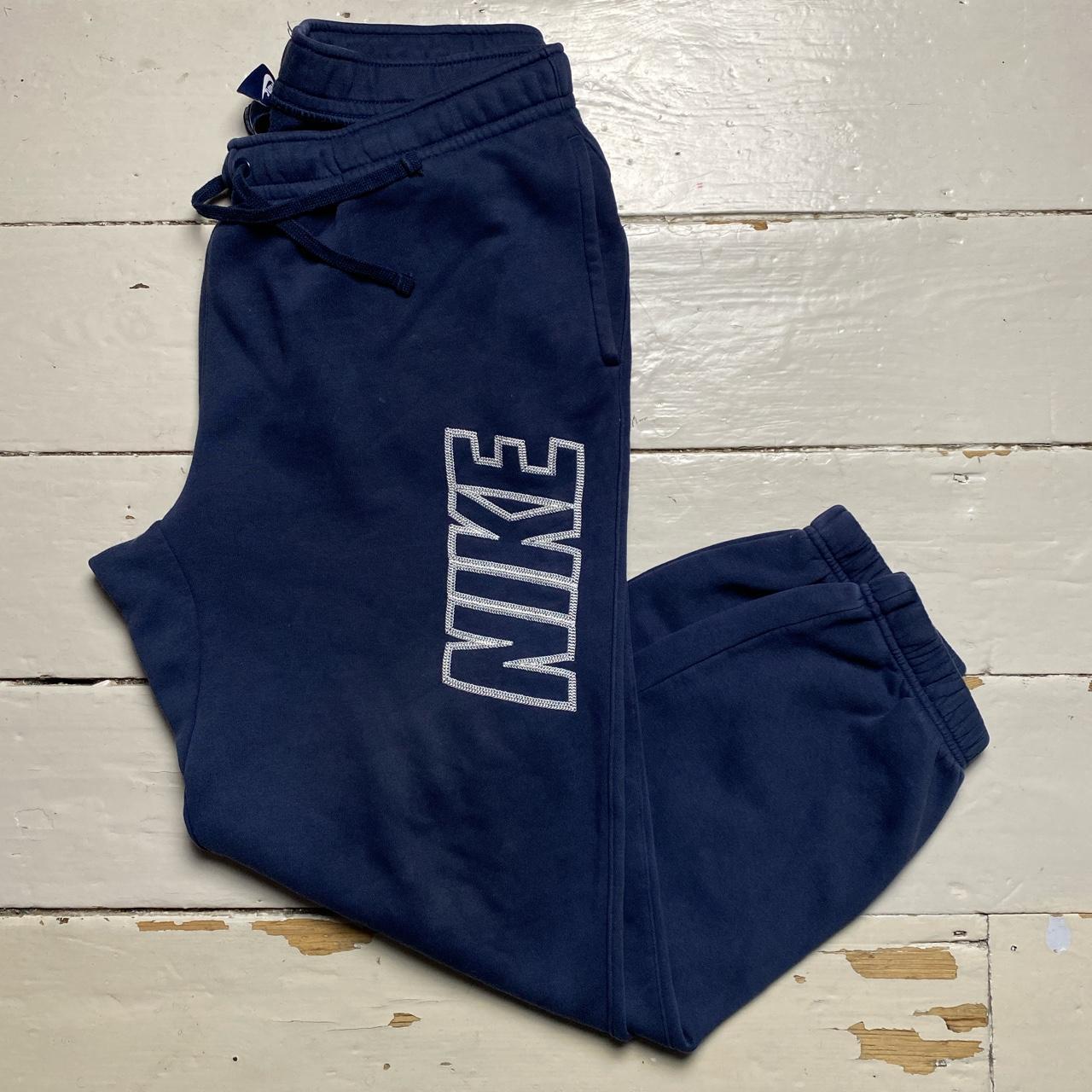 Nike Club Contrast Stitch Navy and White Bottoms