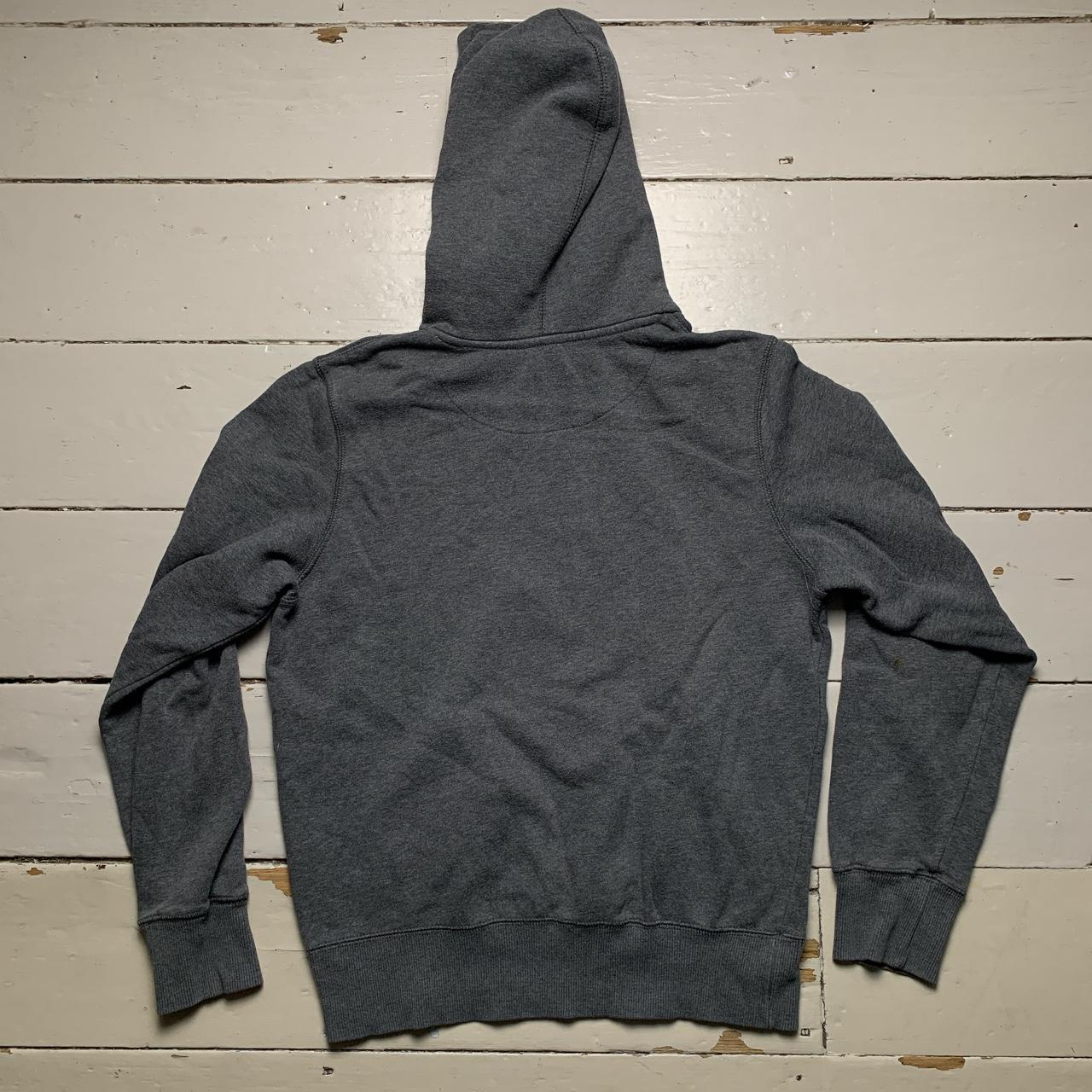 Nike Swoosh Grey and White Hoodie