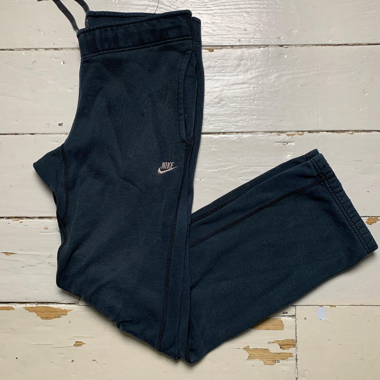 Nike Womens Low Rise Swoosh Joggers Navy and White