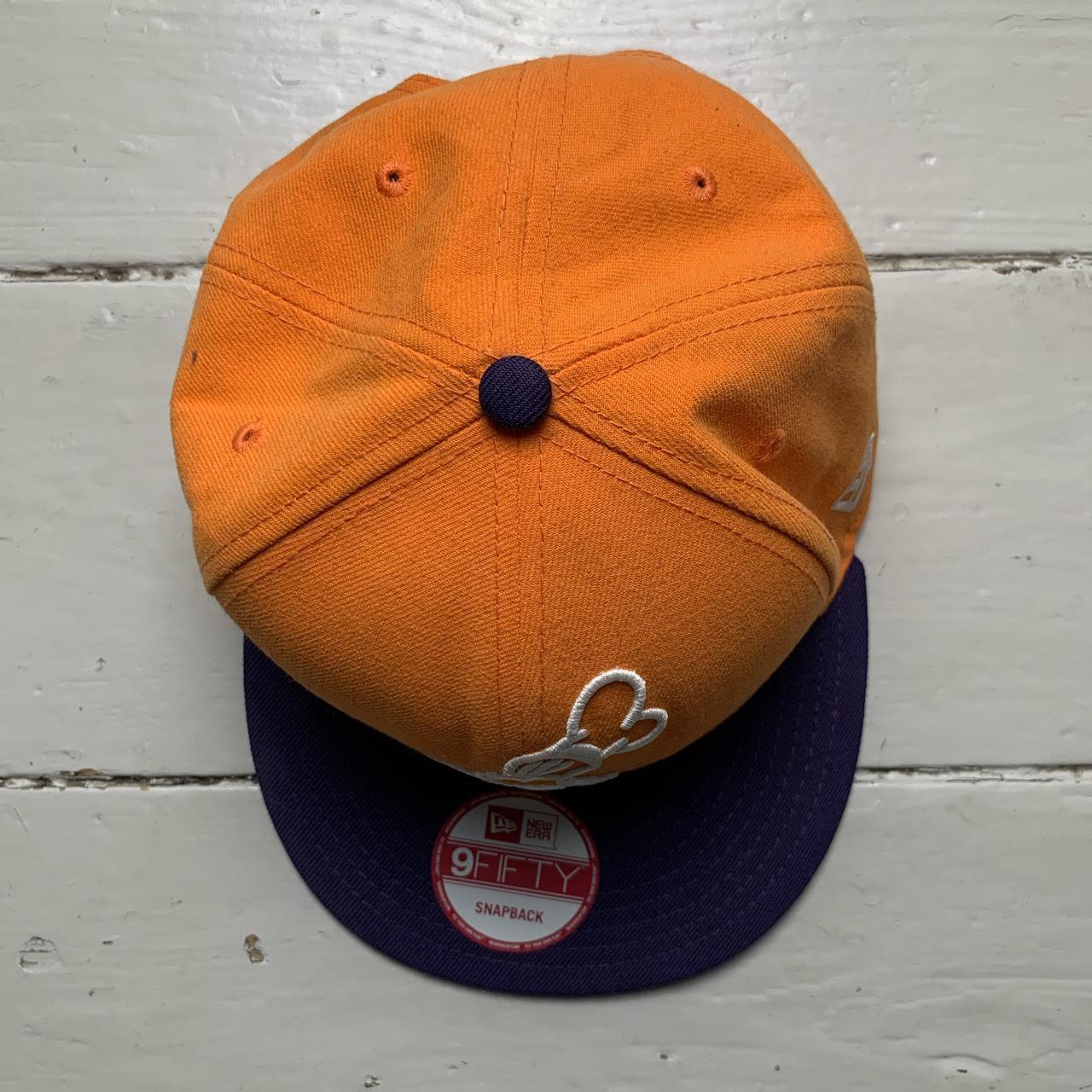 New Era Disney Daffy Duck Snapback Cap Orange and Purple