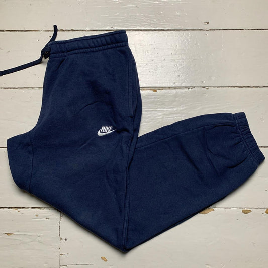 Nike Swoosh Joggers Navy and White