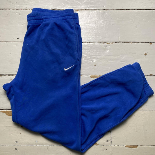 Nike Swoosh Blue and White Baggy Joggers