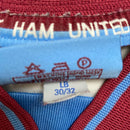 West Ham United Vintage Kids Pony Dr Martens White Football Jersey (LB)