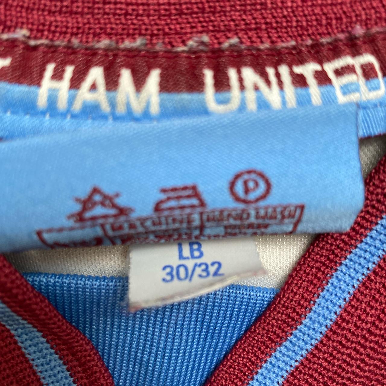 West Ham United Vintage Kids Pony Dr Martens White Football Jersey