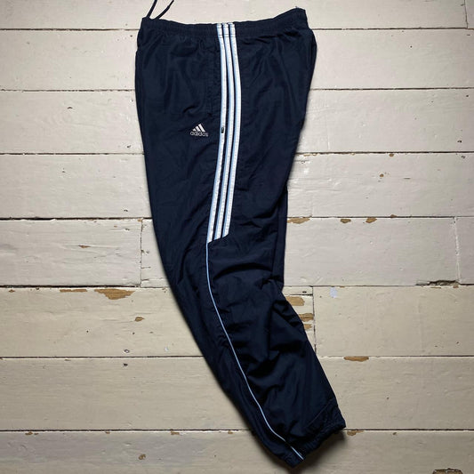 Adidas Vintage Baggy Shell Track Pant Bottoms Navy