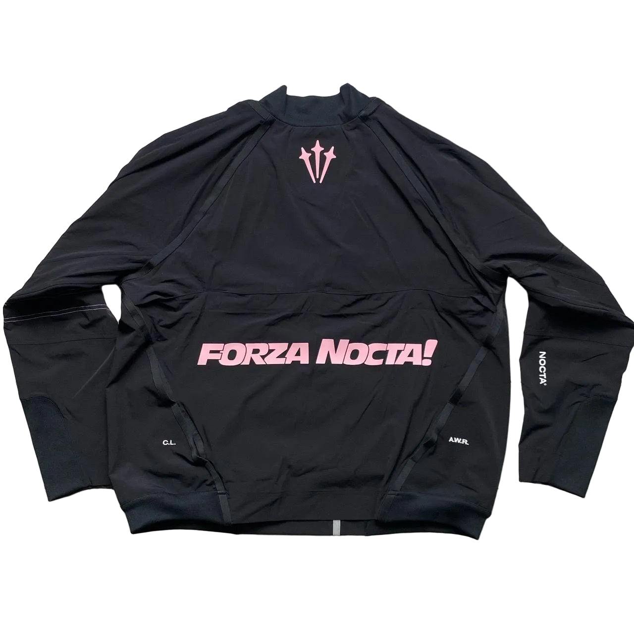 Nike Forza Nocta Black and Pink Shell Jacket Jumper Womens (L)
