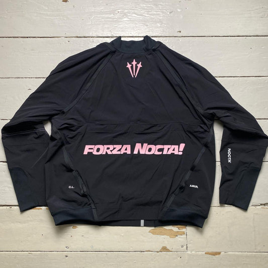 Nike Forza Nocta Black and Pink Shell Jacket Jumper Womens