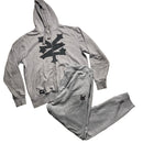 Zoo York Full Grey and Black Vintage Tracksuit (L)