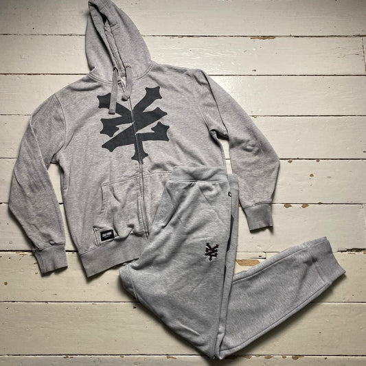 Zoo York Full Grey and Black Vintage Tracksuit