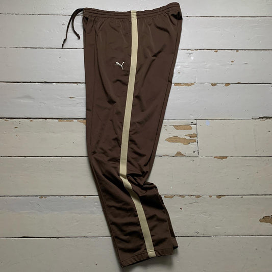 Puma Vintage Brown and Cream Track Pant Joggers