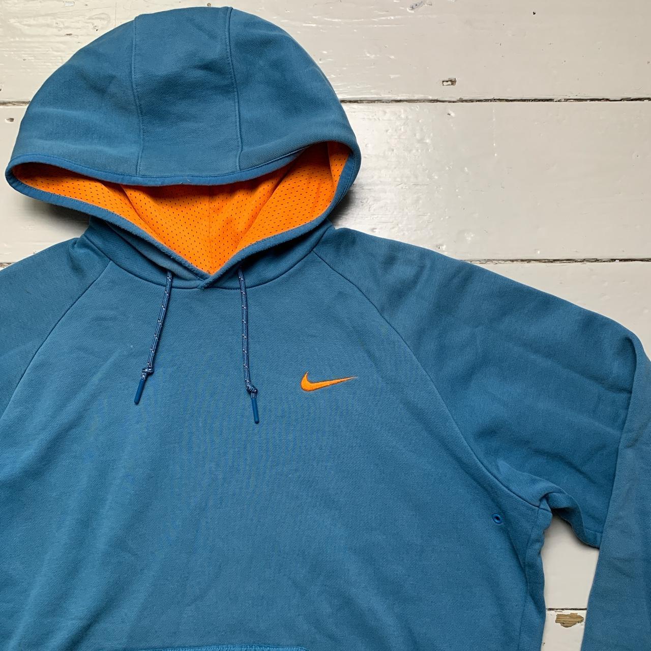 Nike Athletic Department Blue and Orange Vintage Hoodie