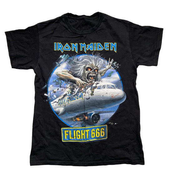 Iron Maiden Flight 666 Black T Shirt (S)