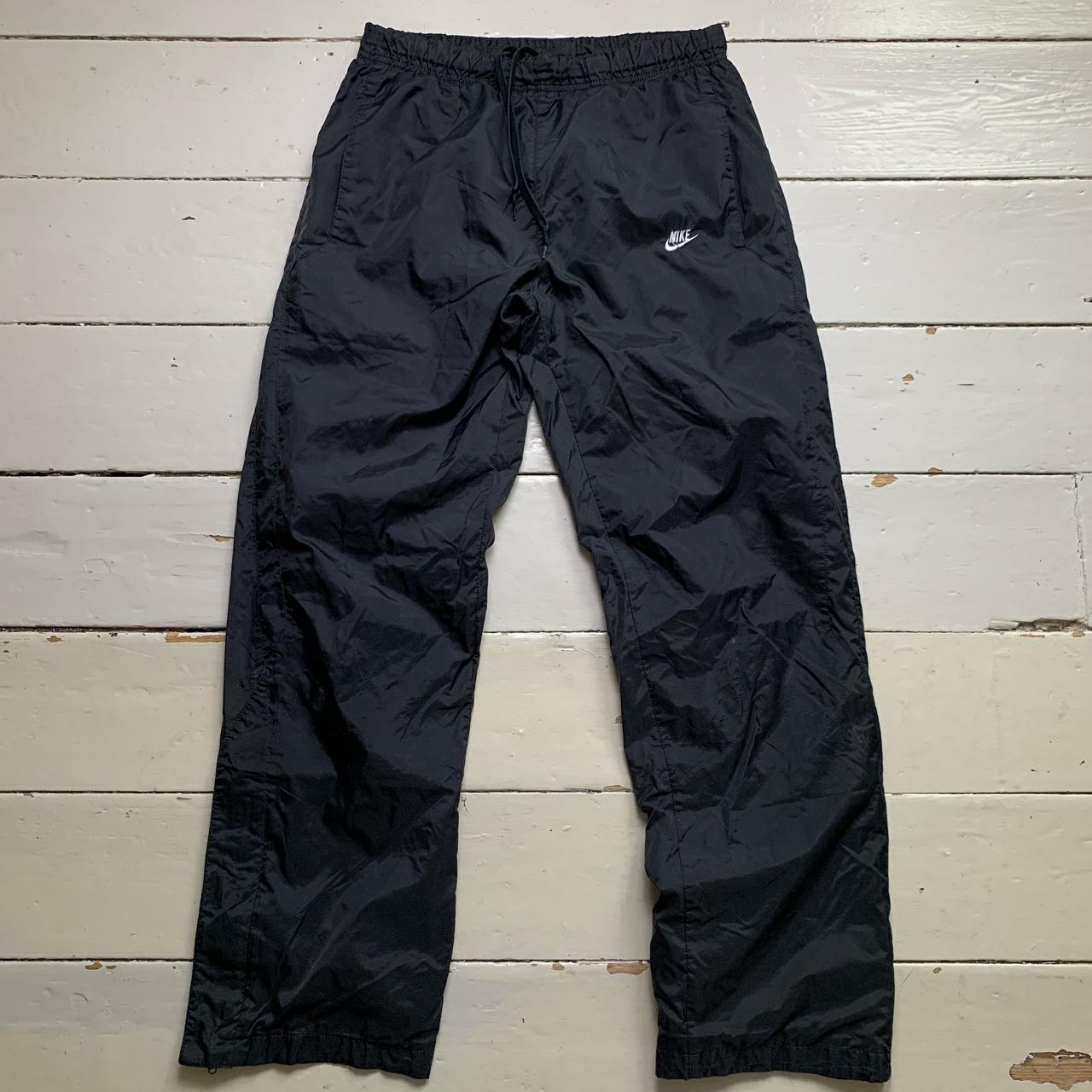 Nike Shell Baggy Black and White Track Pant Shell Bottoms