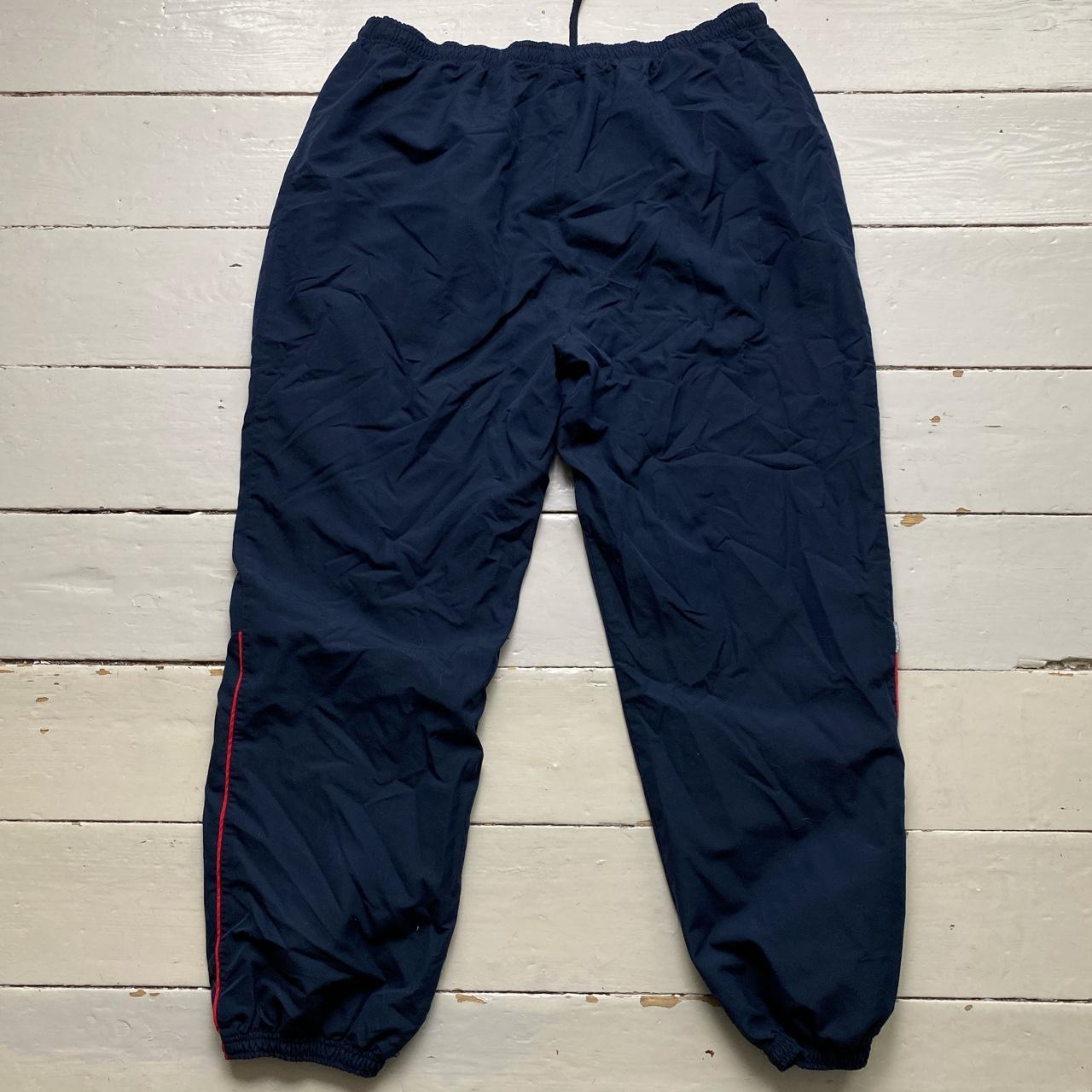 Reebok Navy Shell Baggy Track Pant Tracksuit Navy White and Red