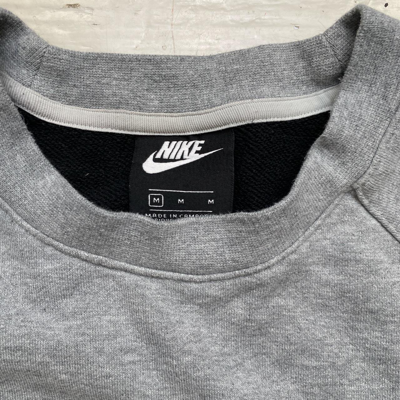 Nike Big Swoosh Black Grey and White Jumper