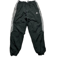Adidas Black and White Shell Trackpant Bottoms (32W)