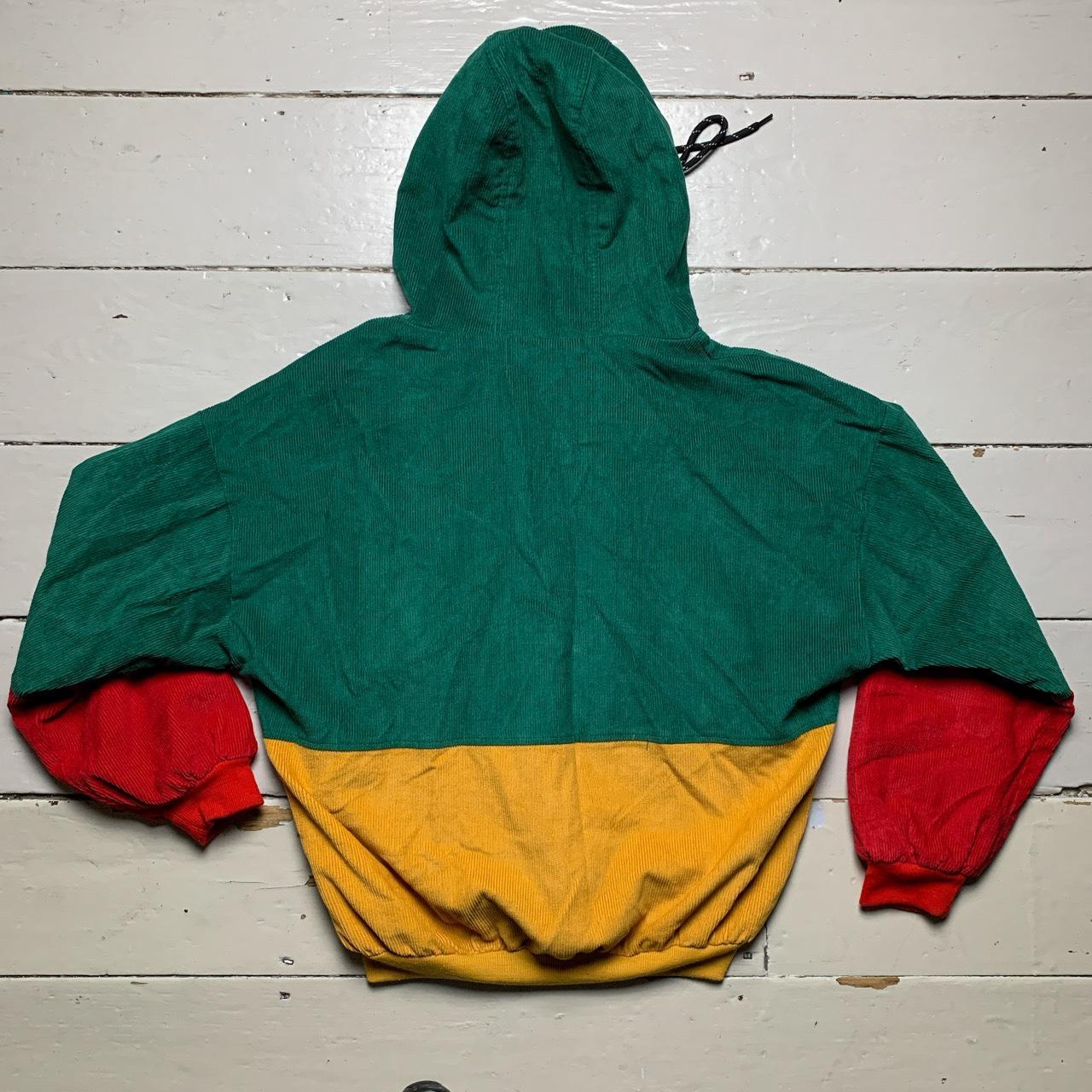 Vintage Corduroy Multi Colour Hoodie Jacket