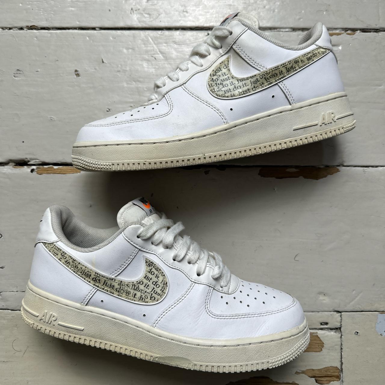 Nike Air Force 1 Just Do It Repeat Swoosh White