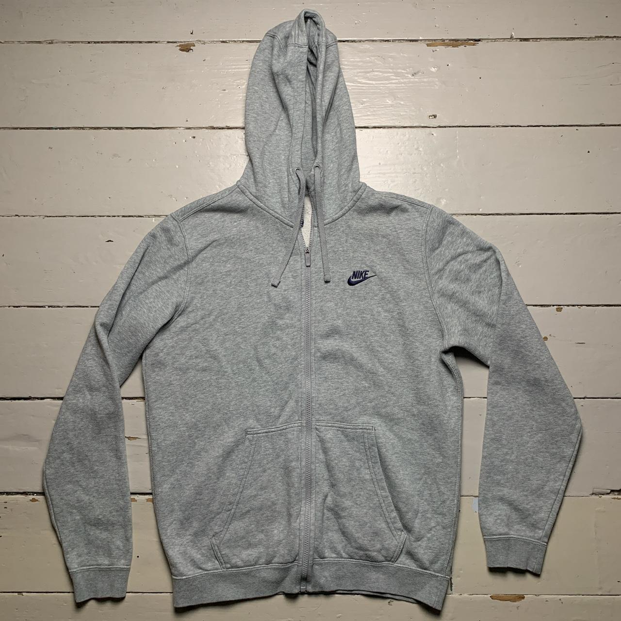 Nike Swosh Grey and Navy Hoodie