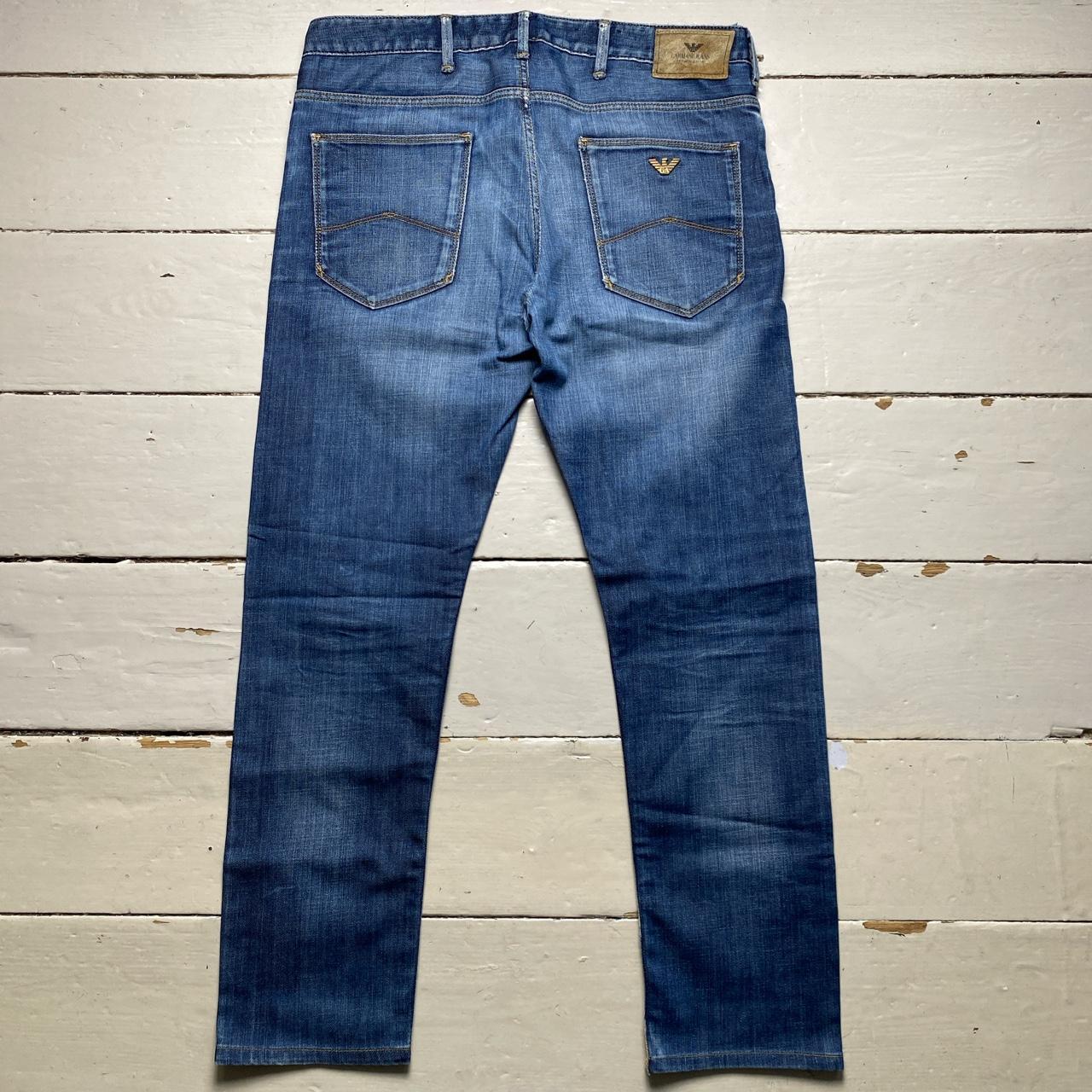 Armani J06 Vintage Navy Stonewash Jeans