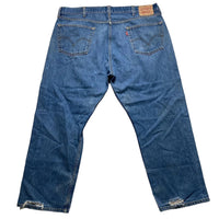 Levis 501 Baggy Light Blue Distressed Jeans (44W)