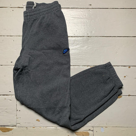 Nike Swoosh Grey and Blue Joggers