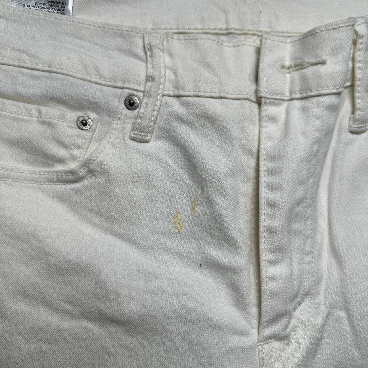 Levis 511 Cream White Jeans
