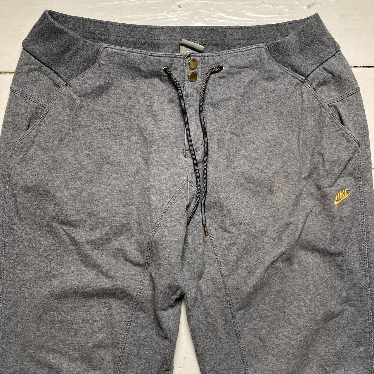 Nike Vintage Swoosh Grey and Yellow Baggy Joggers