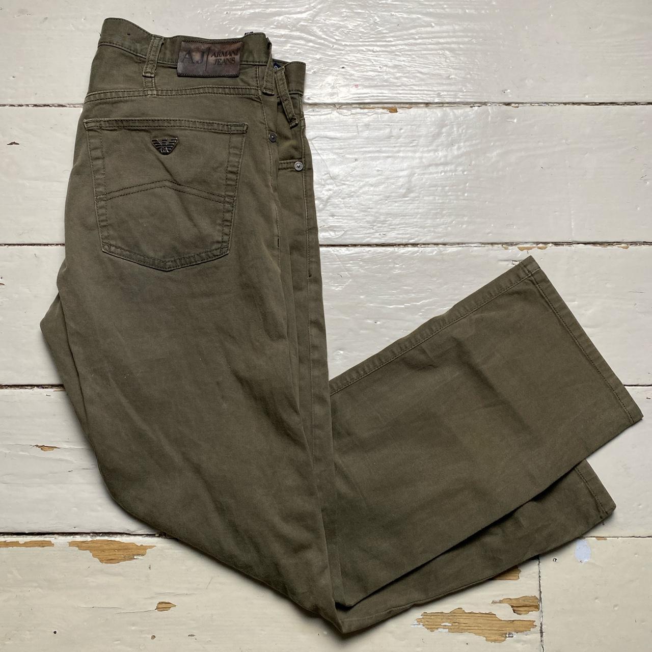 Armani J21 Khaki Green Jeans