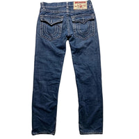 True Religion Big White Stitch Blue Billy Super T Jeans (32W)
