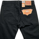 Levis 501 Jet Black Baggy Jeans (33W)