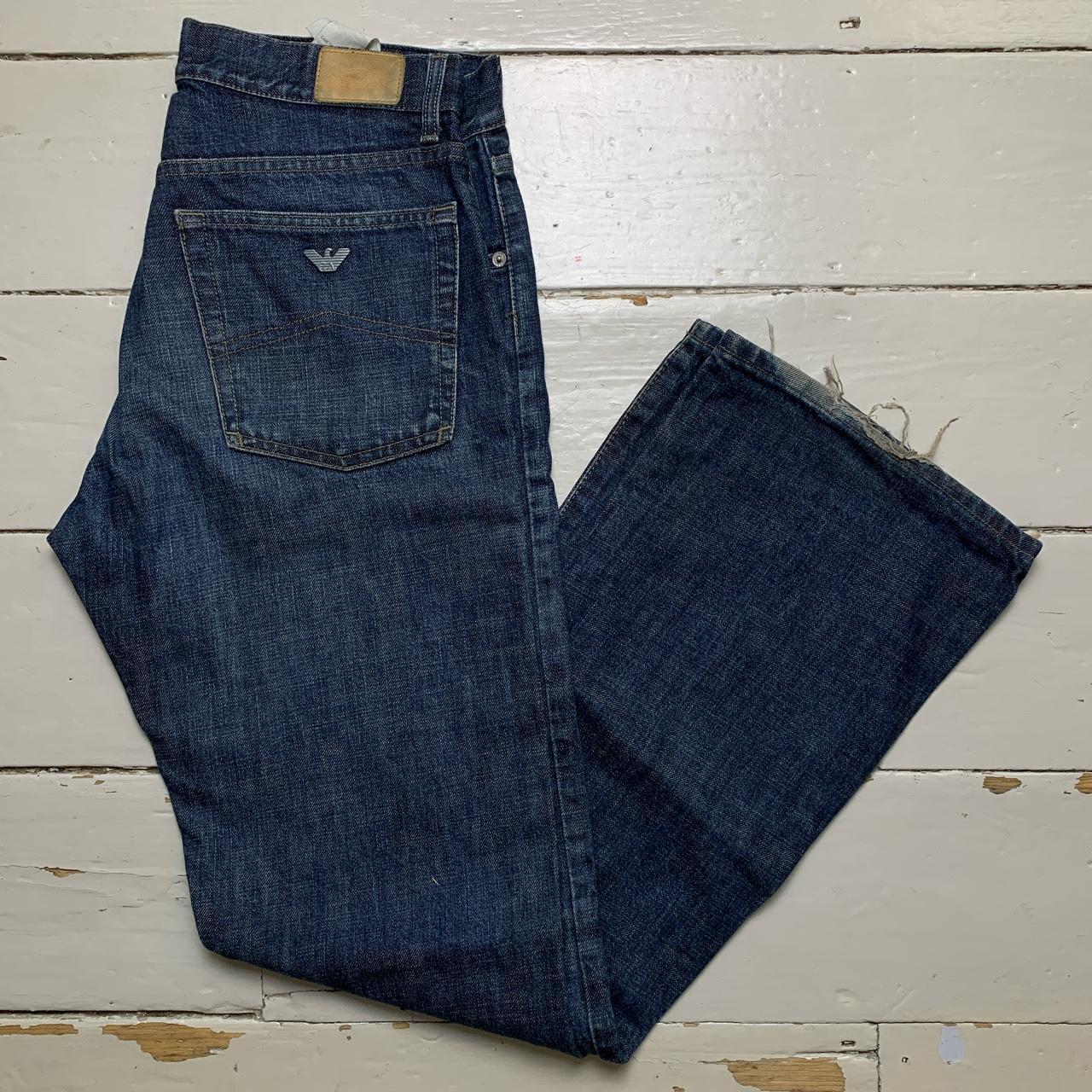 Armani Vintage Flare Jeans Navy