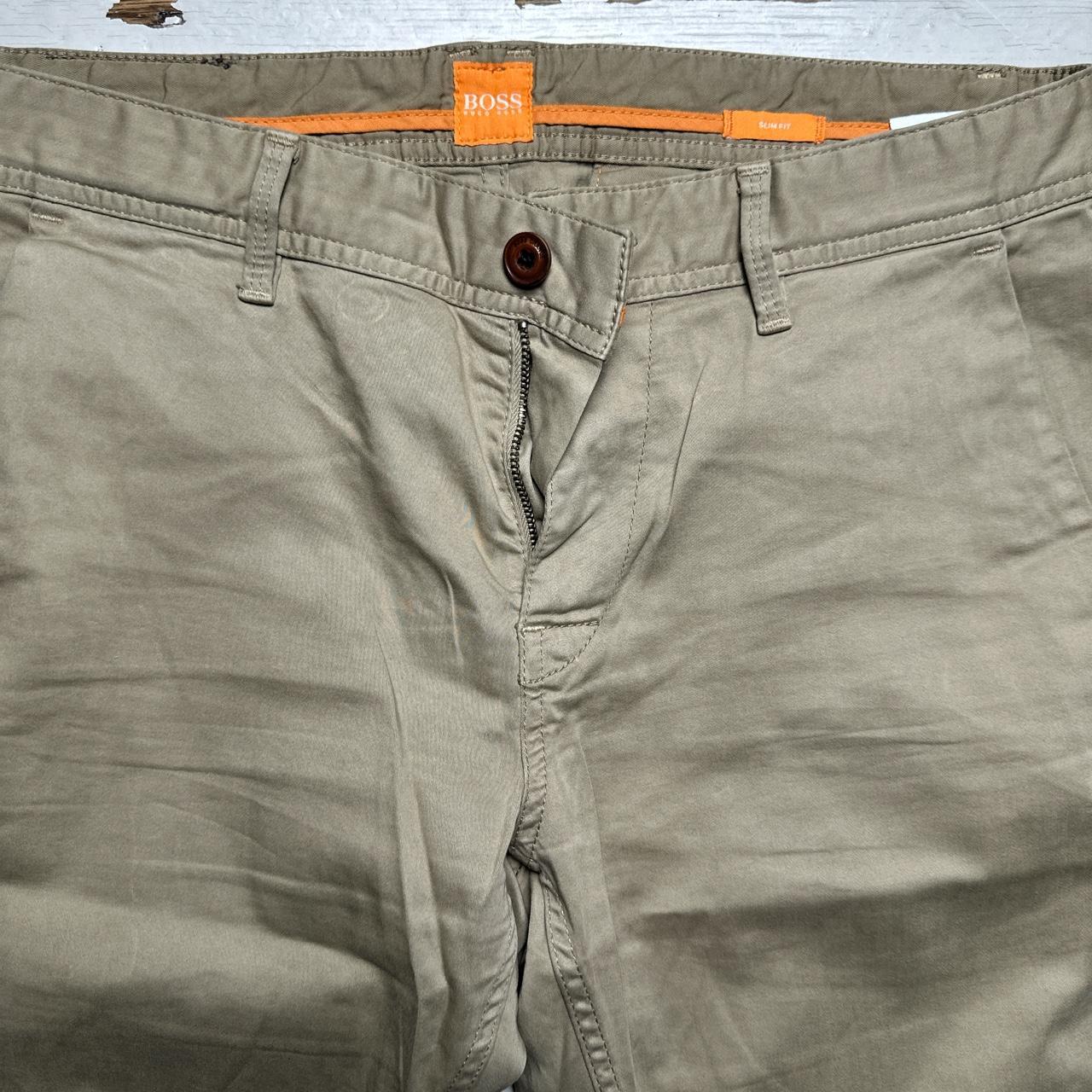 Hugo Boss Orange Khaki Sand Chino Trousers