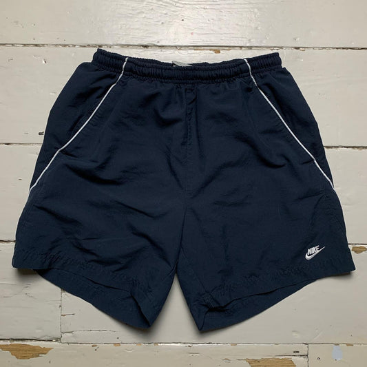 Nike Vintage Swoosh Navy and White Shorts