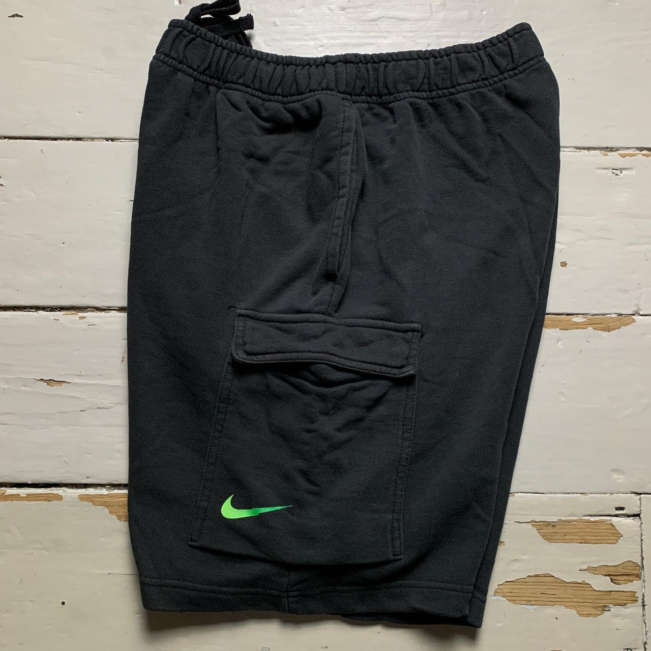 Nike Cargo Jogger Shorts Black and Green