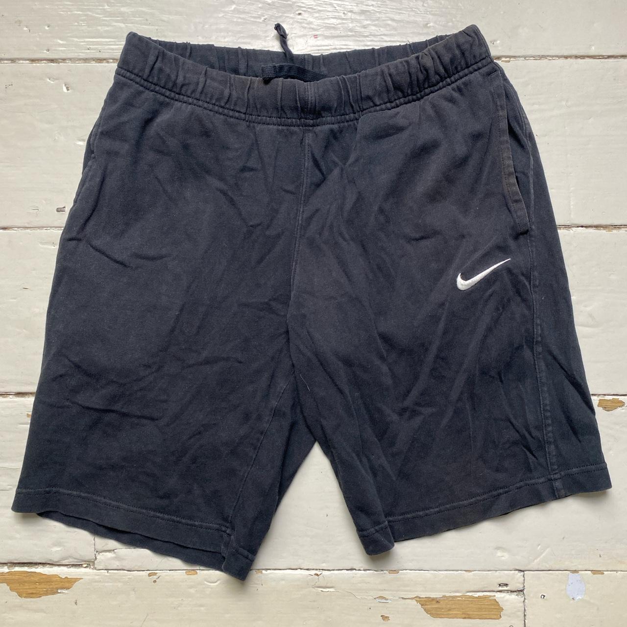 Nike Swoosh Black and White Jogger Shorts