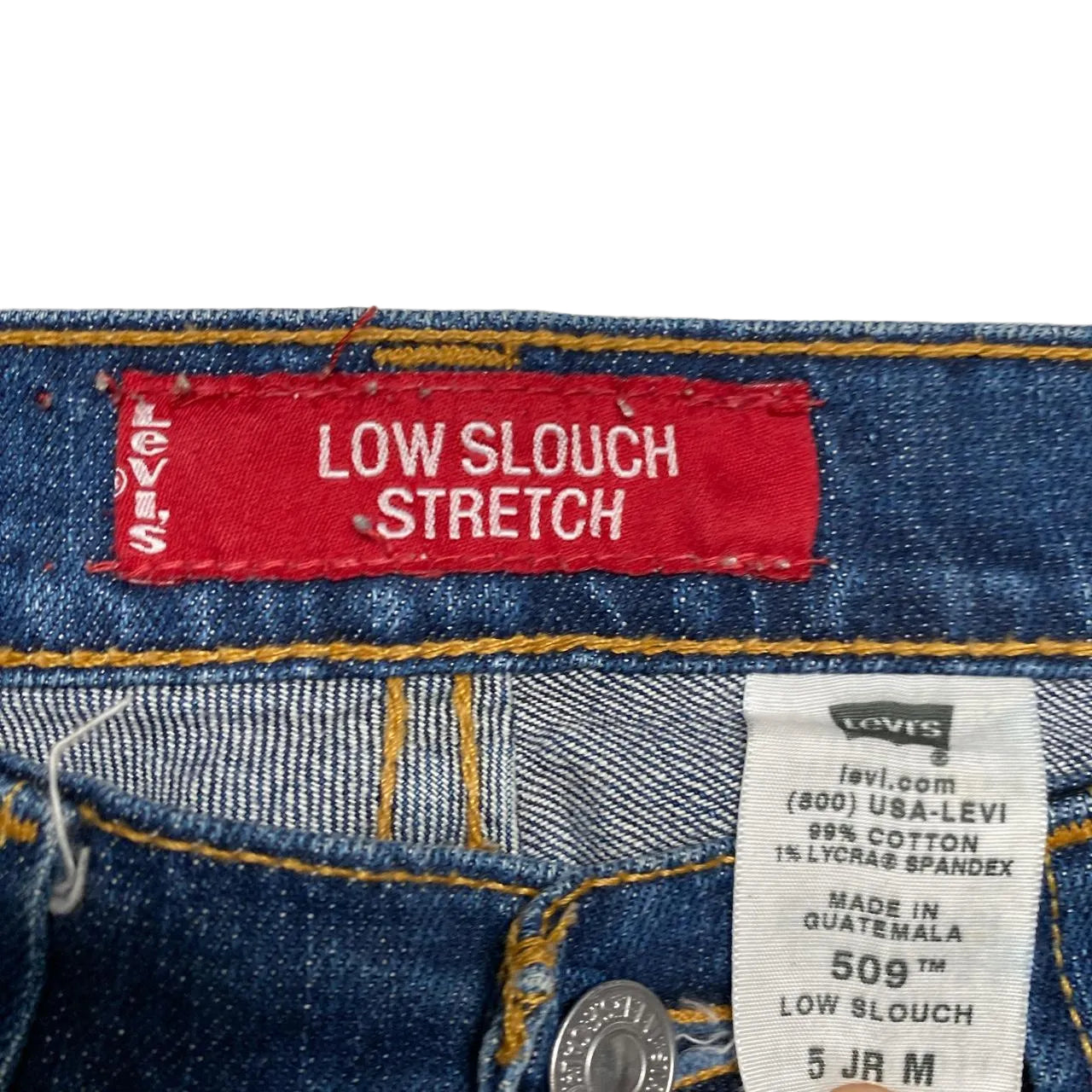 Levis 509 Low Slouch Stretch Navy Jeans (30W)