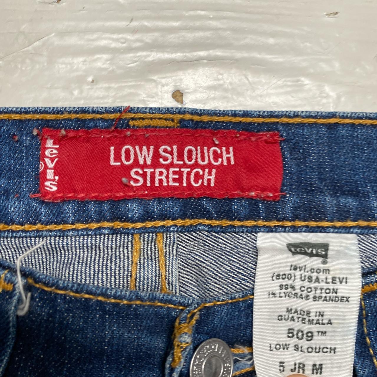 Levis 509 Low Slouch Stretch Navy Jeans