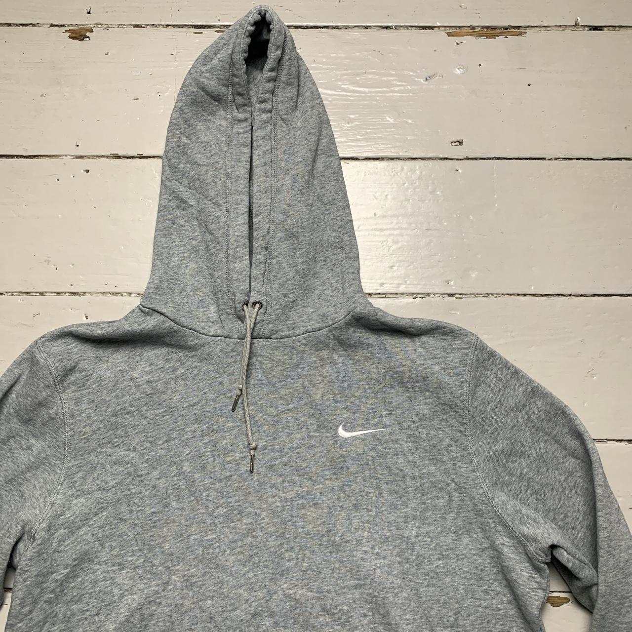 Nike Swoosh Grey and White Hoodie