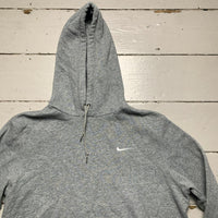 Nike Swoosh Grey and White Hoodie