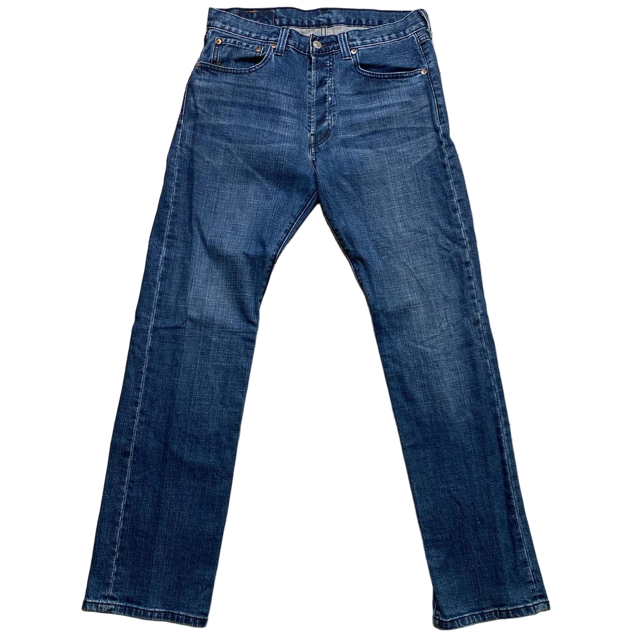 Levis 501 Navy Blue Jeans (32W)