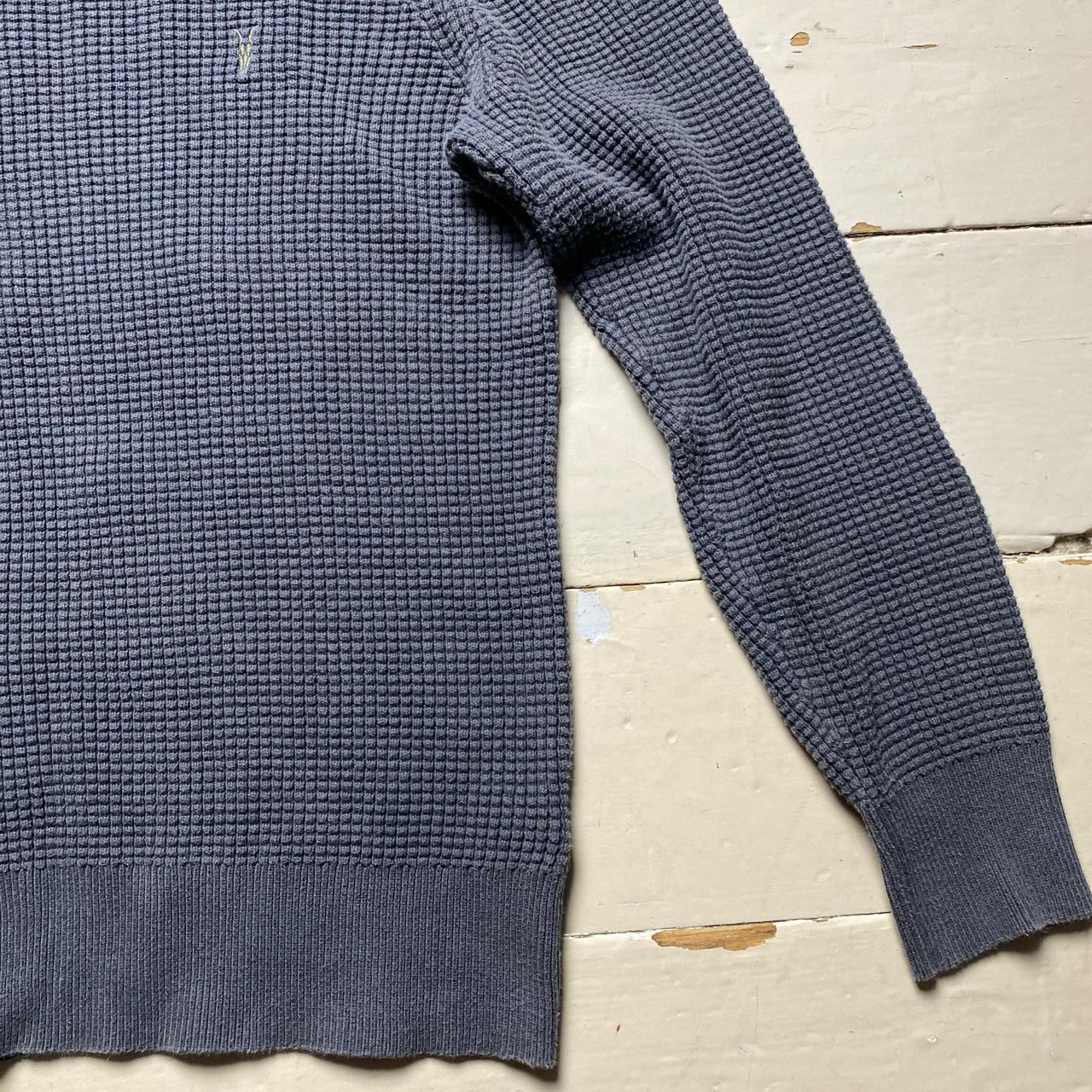 All Saints Wells Crew Thick Knitted Jumper Grey