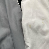 Lacoste Tracksuit Shell Windbreaker Jacket Grey Black and White (2XL)