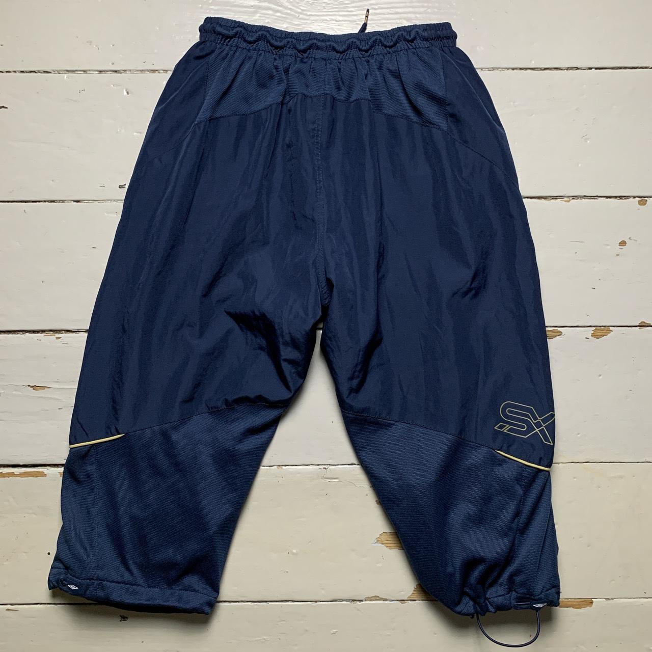 Umbro SX Vintage Navy and Golf Shell Track Pant Shorts