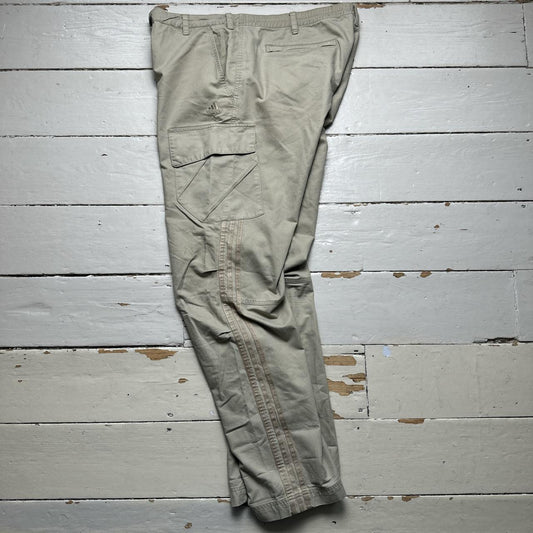 Adidas Baggy Cream Cargo Combat Parachute Trousers